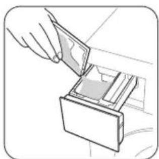 ZANUSSI FCS 920 C - Measure out the detergent and the fabric softener - 1