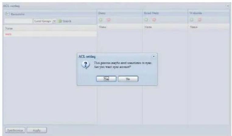 Thecus N8800PRO - Ordner- und Subordner-Access Control List (ACL) - 1