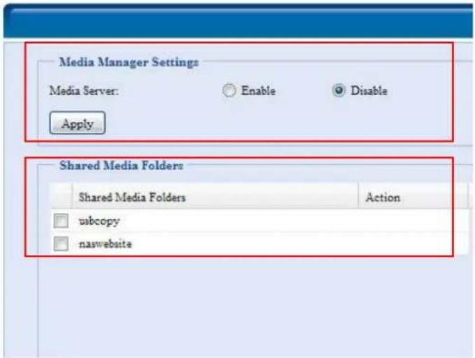 Thecus N8800PRO - Media Manager Settings (Medienmanager-Einstellung) - 2