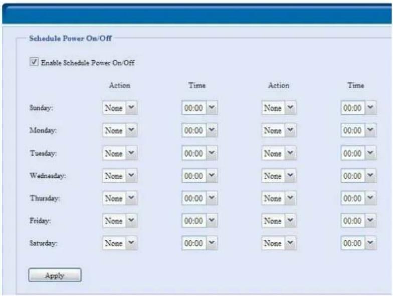 Thecus N8800PRO - Schedule Power On/Off (Zeitlich geplantes Ein-/Ausschalten) - 2