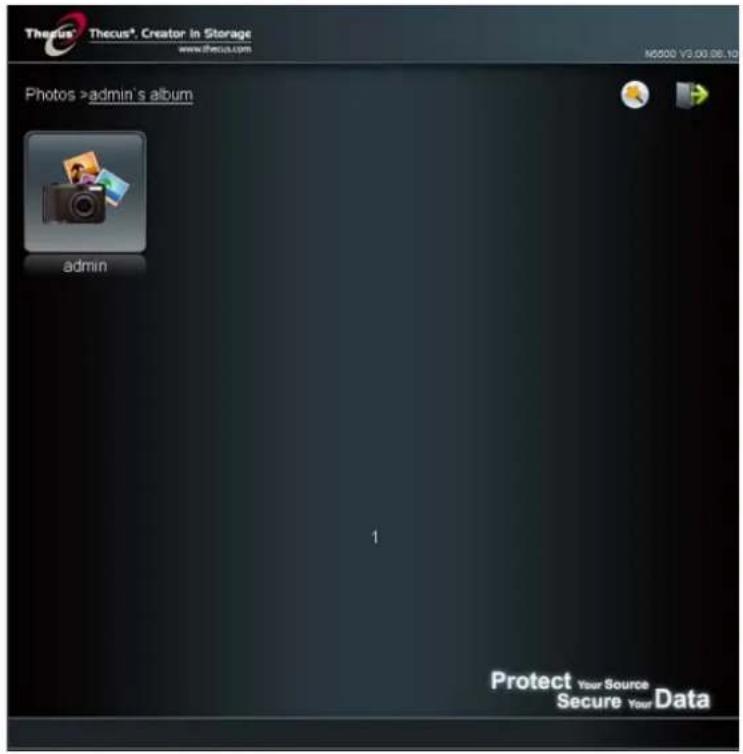 Thecus® Thecus®. Creator in Storage www.thcus.com M5000 V3.00.98.10 Photos >admin's album admin 1 Protect Your Source Secure Your Data