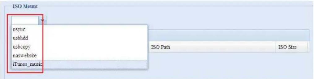 ISO Mount nsync usbhdd usbcopy naswebsire iTunes_music ISO Path ISO Size