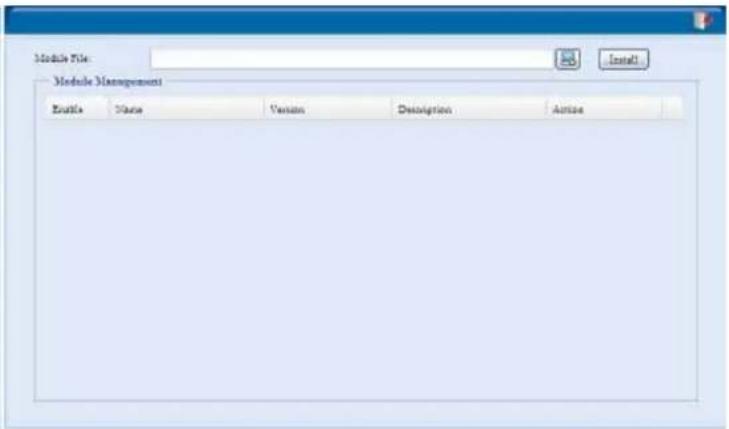 Module Title: Install... Module Management Editte Name Version Designation Active