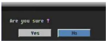 Are you sure ? Yes No
