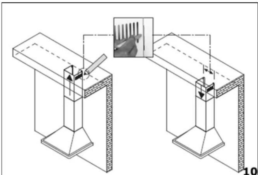 BAUMATIC BE600GL - Fitting the chimney - 2