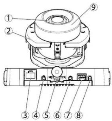 Technical diagram of a mechanical device with numbered components for identification
