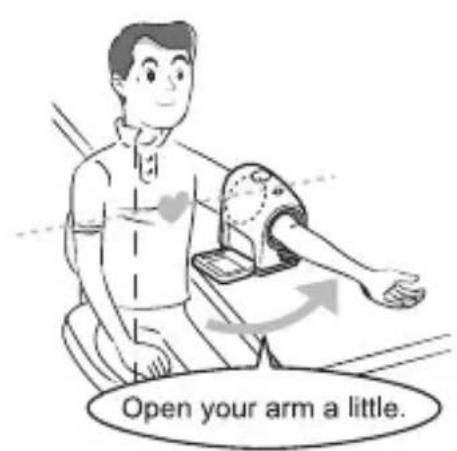 Open your arm a little.