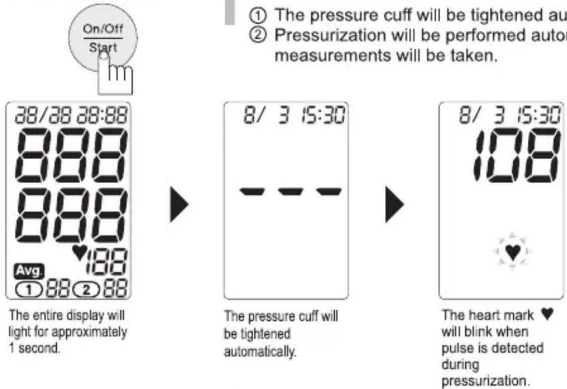 PANASONIC EW3152W - TAKING A READING (CONTINUED) - 1