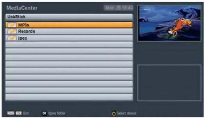 MediaCenter Mon 15:40 UsbStick MP3s Records jpeg