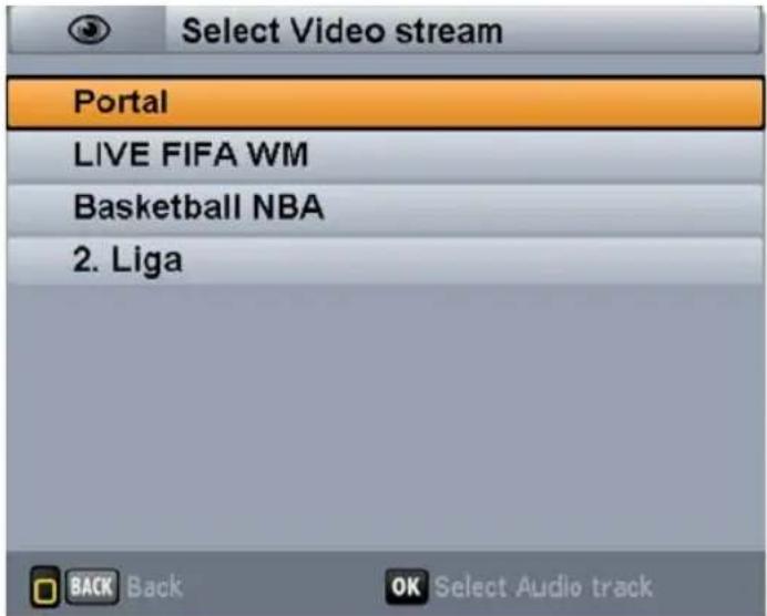 Select Video stream Portal LIVE FIFA WM Basketball NBA 2. Liga