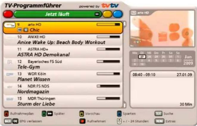 TV-Programmführer powered by tvtv Jetzt läuft 9 arte HD HD Chic 10 ANIXE HD Anixe Wake Up: Beach Body Workout 11 ASTRA HD+ ASTRA HD Demokanal 12 Bayerisches FS Süd Tele-Gym 13 WDR Köln Planet Wissen 14 NDR FS NDS Nordmagazin 15 MDR Thüringen Sturm der Liebe Me DL Mi Do Fr Sa Se 27 18 29 30 31 32 33 34 35 36 37 38 Jan 2009 08:40 - 09:10 27.01.09 30 Min Aufnahmeplan Später Vorschau Sparten Suche SCK EPG verlassen Aufnehmen + / - 24 Stunden Extras