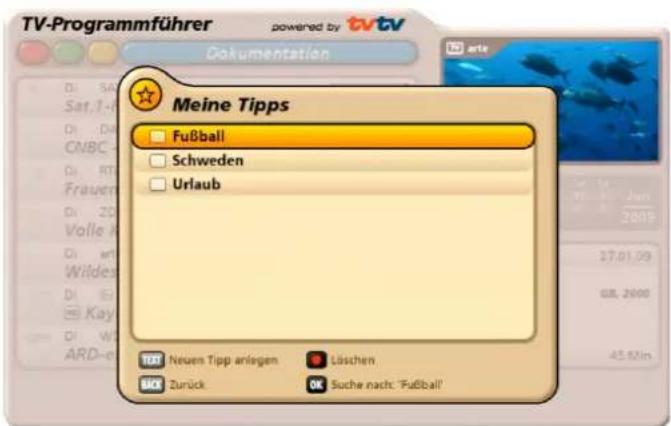 TV-Programmführer powered by tvtv Dokumentation Meine Tipps Fußball Schweden Urlaub TORT Neuen Tipp anlagen Löschen SICK Zurück OK Suche nach: 'Fußball'