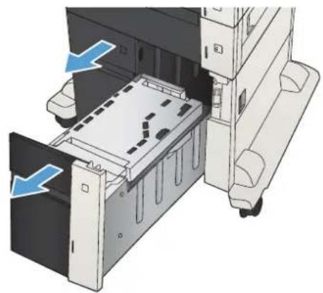 HP LaserJet Enterprise MFP M725z - Beseitigen von Papierstaus im 3.500-Blatt-Zufuhrfach mit hoher Kapazität - 1