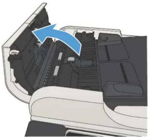 HP LaserJet Enterprise MFP M725z - Beheben von Papierstaus im Vorlageneinzug - 2