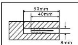 50mm 40mm 8mm