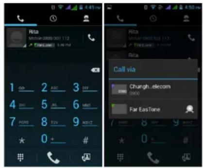 Rita Mobile 0800 001 112 5:40 PM 1 2 ABC 3 DAY 4 DHI 5 JKI 6 MBD 7 PGND 8 TUV 9 WXYZ * 0 + # Call via Chungh_elecom 0800 0900 Far EastTone 8 12 9 WXYZ * 0 + #