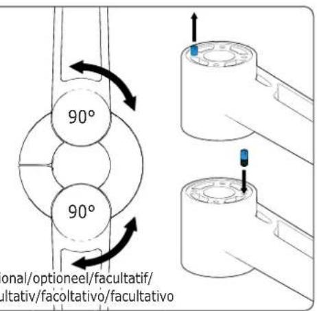90° 90° onal/optioneel/facultatif/ cultativ/facoltativo/facultativo