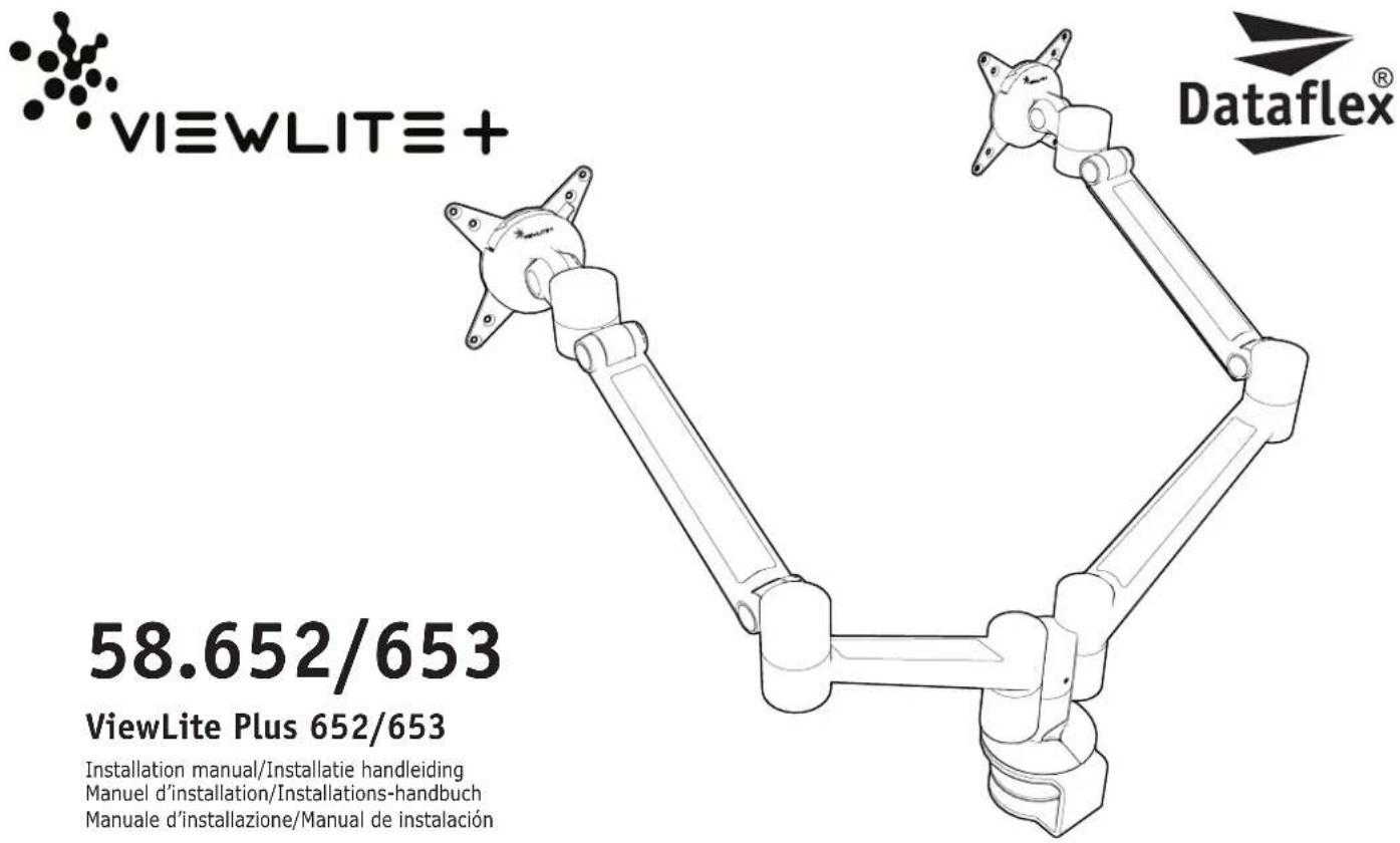 VIEWLITE+ 58.652/653 ViewLite Plus 652/653 Installation manual/Installatie handleiding Manuel d'installation/Installations-handbuch Manuale d'installazione/Manual de instalación