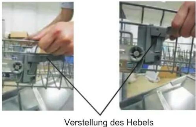 AMICA GSP 14188 SI - Höhenverstellung des beladenen oberen Geschirrkorbs - 1