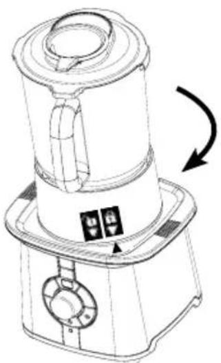 Gastroback 41020 - Assembling the glass jar to the motor housing - 3