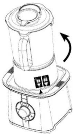 Gastroback 41020 - Assembling the glass jar to the motor housing - 4