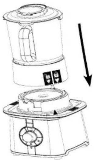 Gastroback 41020 - Assembling the glass jar to the motor housing - 2
