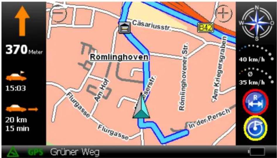 370 Meter 15:03 20 km 15 min Cäsariusstr. B42 Römlinghoven Am Hof Römlinghovener Str. Am Kriegersgraben Flurgasse Flurgasse In der Persch GPS Grüner Weg 40 km/h Ø 35 km/h