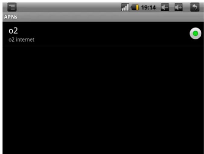 APNs o2 o2 internet