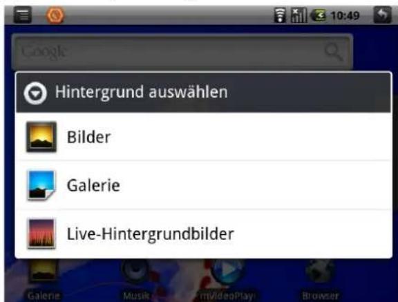 Hintergrund auswählen Bilder Galerie Live-Hintergrundbilder