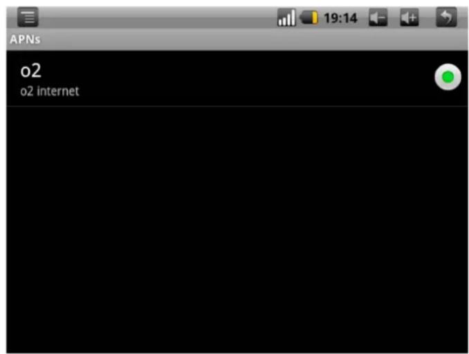 APNs o2 o2 internet