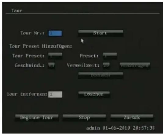 ABUS TVVR30001 - Tour Einstellungen - 1