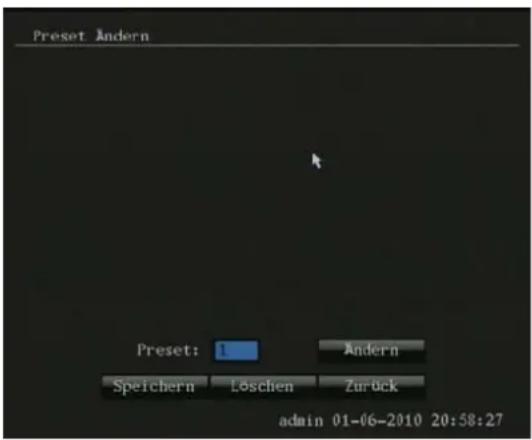 ABUS TVVR30001 - Preset Einstellungen - 1