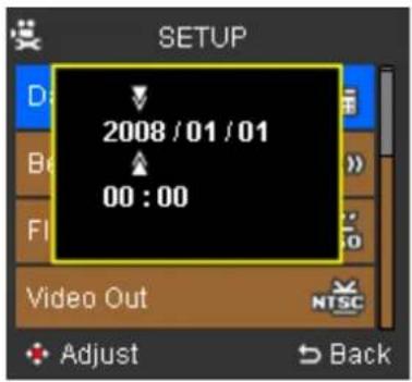 AGFAPHOTO AP DV-5000Z - Datum und Uhrzeit einstellen - 1