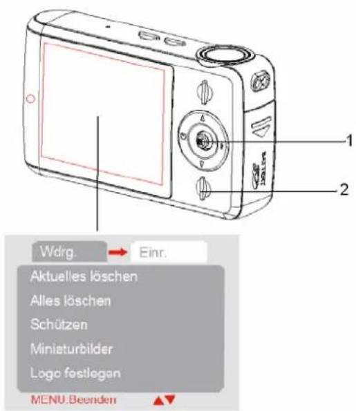 AGFAPHOTO Sensor 505-X - Menüstruktur im Wiedergabemodus - 1