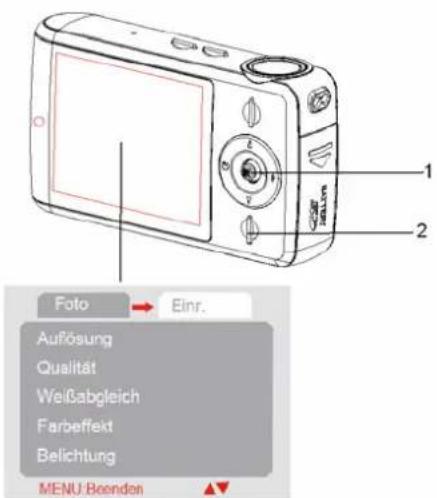AGFAPHOTO Sensor 505-X - Öffnen Sie das Aufnahmemenü. - 1