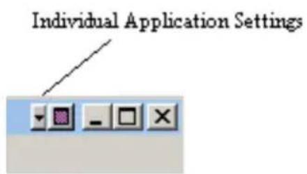 Individual Application Settings