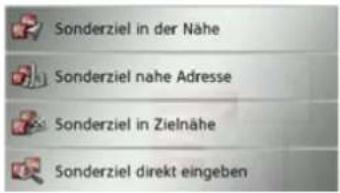 Sonderziel in der Nähe Sonderziel nahe Adresse Sonderziel in Zielnähe Sonderziel direkt eingeben