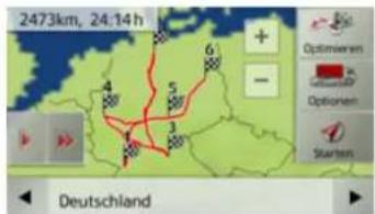 2473km, 24:14h Optimienen Starten Deutschland
