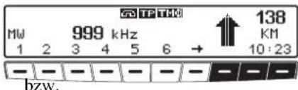 Mw 1 2 3 4 5 6 → 138 KM 10:23 999 kHz bzw.