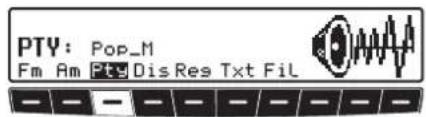 BECKER Indianapolis Pro 7955 - Program Type Auswahl (PTY) - 1