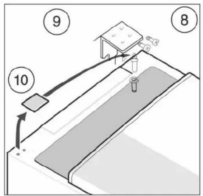 Diagram showing a mechanical or hydraulic system with numbered components and directional arrows, likely illustrating a process or system.