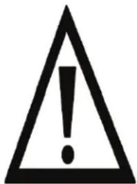 Warning symbol image with exclamation mark inside a triangle