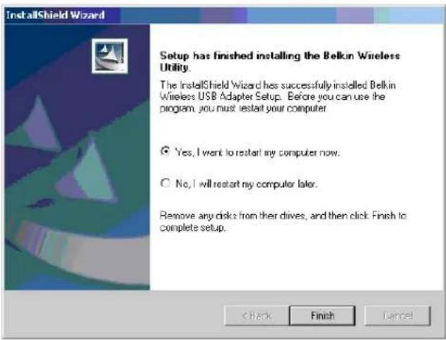 BELKIN F7D1101de - Installation unter Windows XP - 6