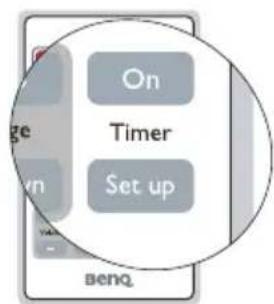 On Timer Set up benq
