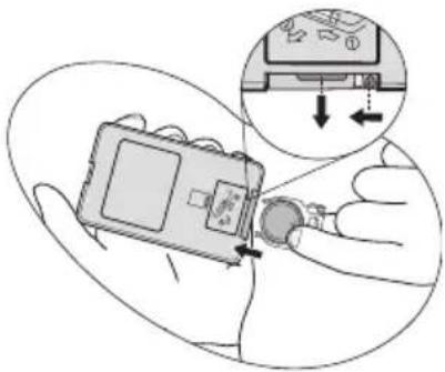BENQ MP615P - Replacing the remote control battery - 3