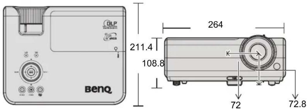 DILP 211.4 108.8 264 72 72.8 benq