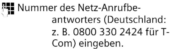 GIGASET CX470 ISDN - Schnellwahl für den Netz-Anrufbeantworter festlegen und Nummer des Netz-Anrufbeantworters eintragen - 3