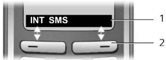 GIGASET CX475 ISDN - Display-Tasten - 1