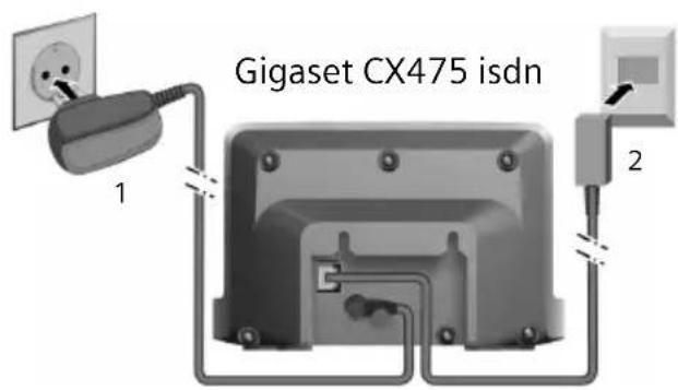 GIGASET CX475 ISDN - Basis anschließen - 2