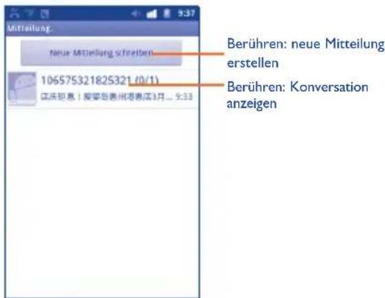 Unteilung Neue Mitteilung erstellen 106575321825321 (0/1) 正庆信息!爱斐岛贵州港酒店1月... 9:33 Berühren: neue Mitteilung erstellen Berühren: Konversation anzeigen